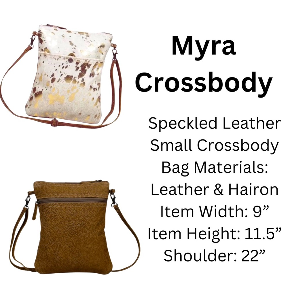 MYRA CROSSBODY PAINTED COW HAIR & LEATHER